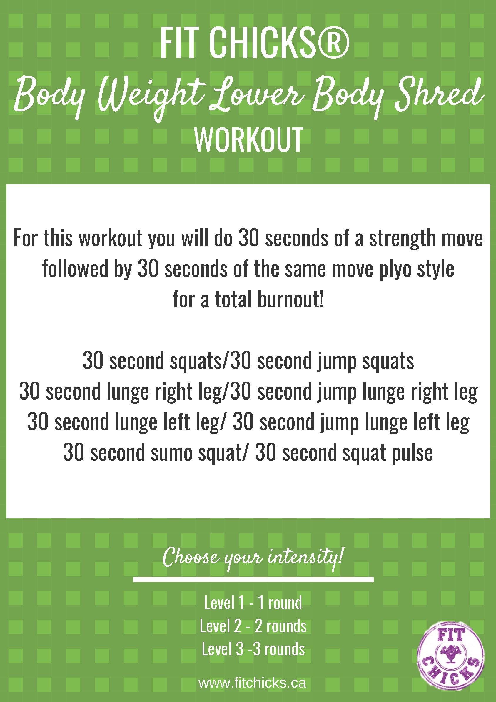 FIT CHICKS Friday Lower Body Shred HIIT Workout - FIT CHICKS ACADEMY